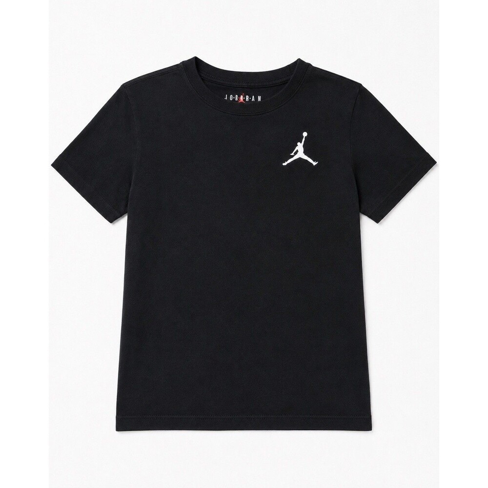 Jordan Boys Youth Small 8-10 Black Jumpman Logo Short Sleeve T-Shirt